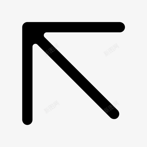 左上箭头圆角ui图标svg_新图网 https://ixintu.com ui 圆角 左上箭头 箭头