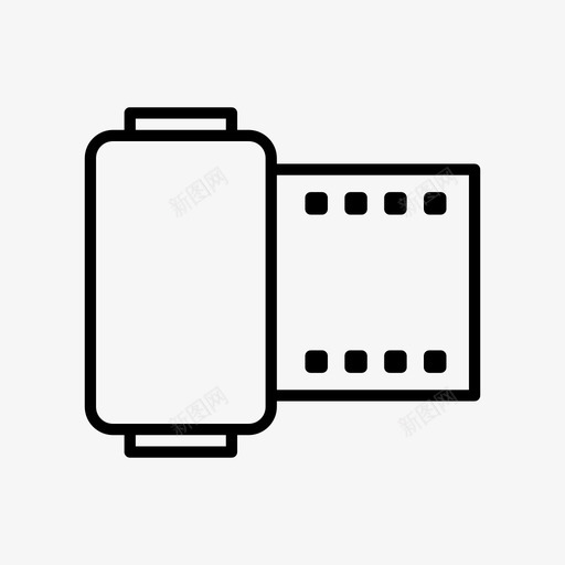 胶卷相框长条图标svg_新图网 https://ixintu.com 相框 胶卷 长条