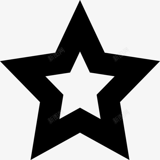 空星书签收藏图标svg_新图网 https://ixintu.com 书签 收藏 空星 网络元素 评级