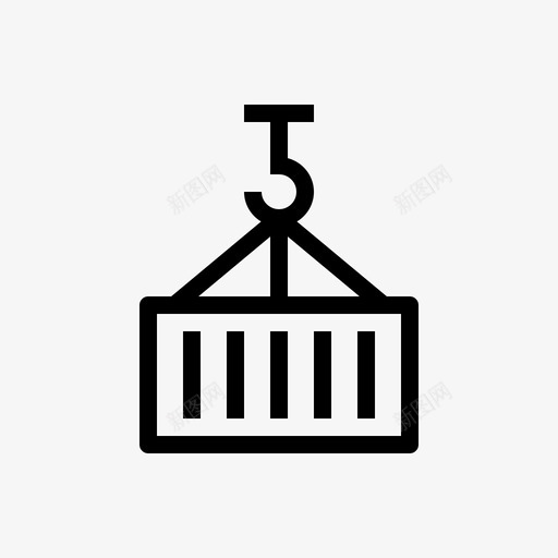 起重机械货物起重图标svg_新图网 https://ixintu.com 包装 货物 起重 起重机械 运输物流