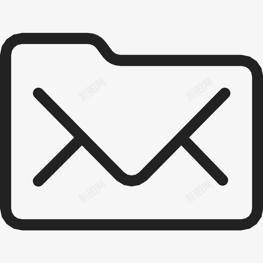 文件夹信封邮件图标svg_新图网 https://ixintu.com 信封 文件夹 邮件
