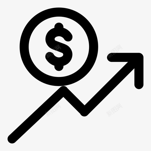 利润收益财务利润图标svg_新图网 https://ixintu.com 业务 利润 收入 收益 盈利 财务利润