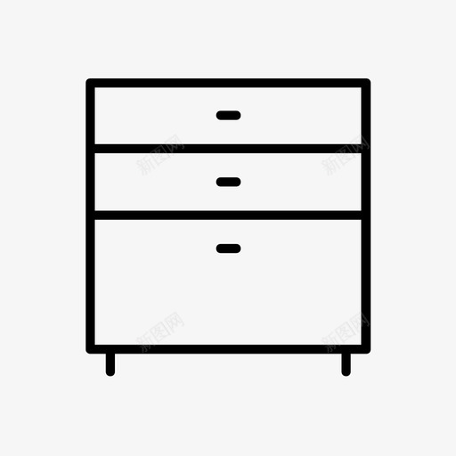 抽屉柜柜子家具图标svg_新图网 https://ixintu.com 家具 抽屉柜 柜子 男仆