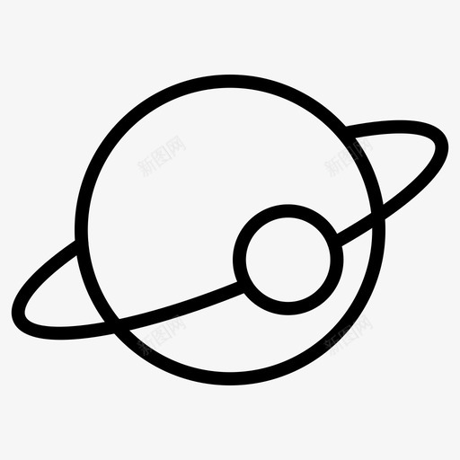 行星土星宇宙图标svg_新图网 https://ixintu.com 土星 宇宙 宇宙图标集 行星