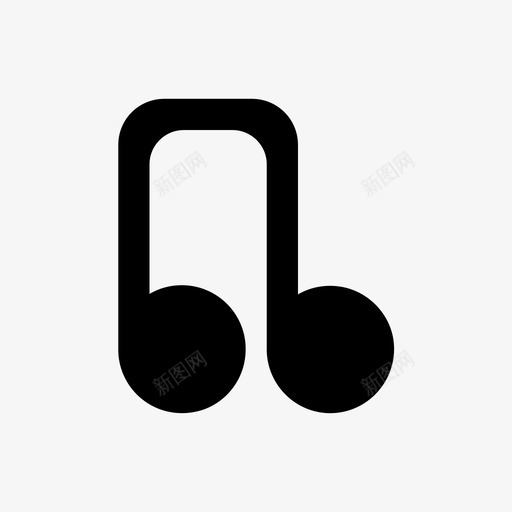 音乐注释音乐节点quaver图标svg_新图网 https://ixintu.com quaver song 音乐注释 音乐节点