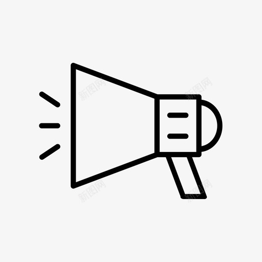 扩音器营销媒体图标svg_新图网 https://ixintu.com 促销 媒体 扩音器 营销