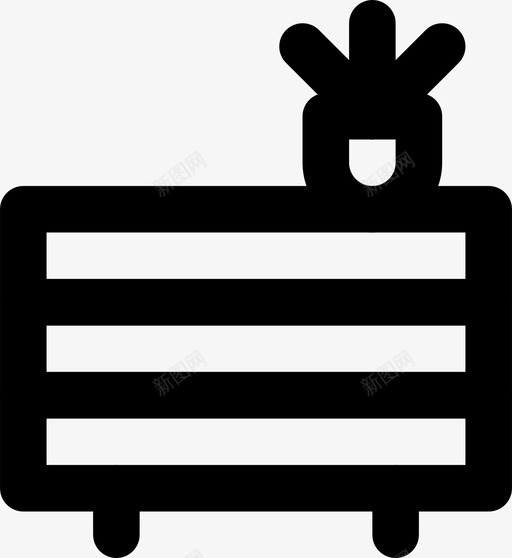 抽屉物品家具图标svg_新图网 https://ixintu.com 家具 家庭用品 抽屉 物品