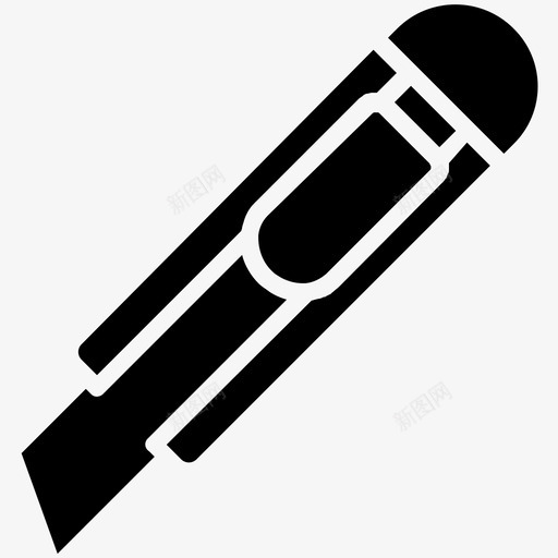 实用刀多用途刀切割图标svg_新图网 https://ixintu.com 100个商业标志 切割 切纸机 多用途刀 实用刀 用品 纸张