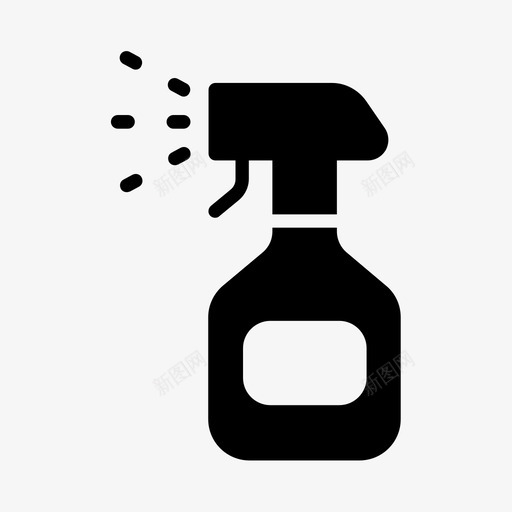 喷雾器清洁剂洒水器图标svg_新图网 https://ixintu.com 喷雾器 杂项iii 洒水器 清洁剂