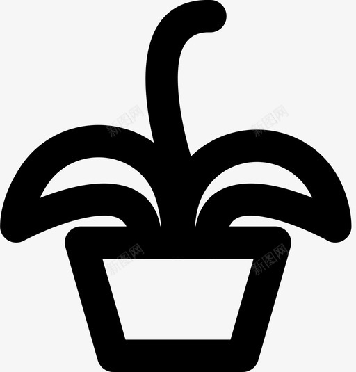 花盆花园植物图标svg_新图网 https://ixintu.com smashicons花园md大纲 土壤 植物 花园 花盆