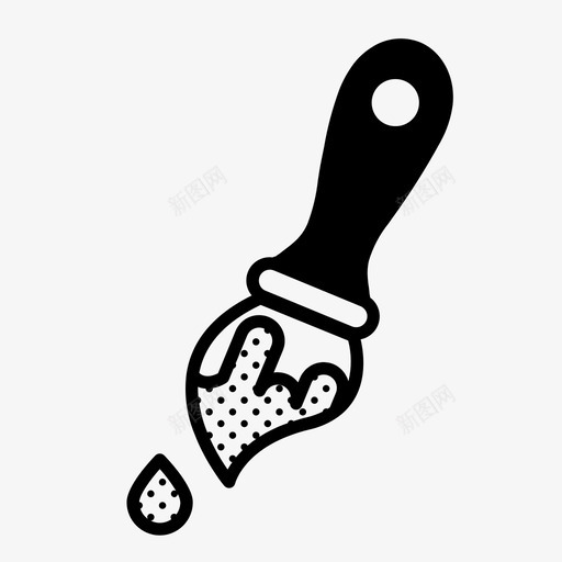 画笔艺术画布图标svg_新图网 https://ixintu.com 画家图标集 画布 画笔 艺术 颜色