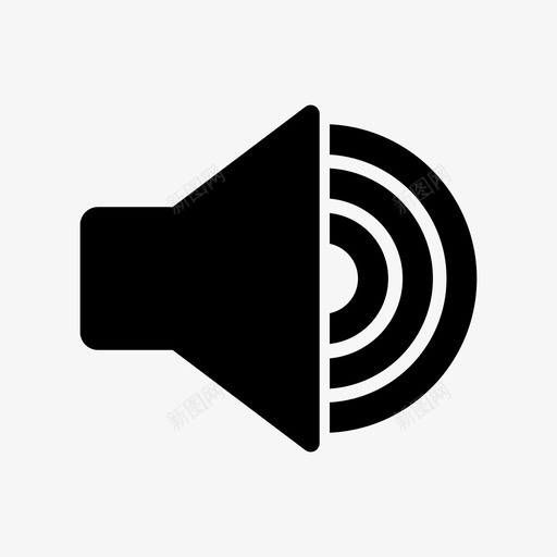 音量增大音量扬声器图标svg_新图网 https://ixintu.com 增大音量 扬声器 扬声器图标 语音 音量