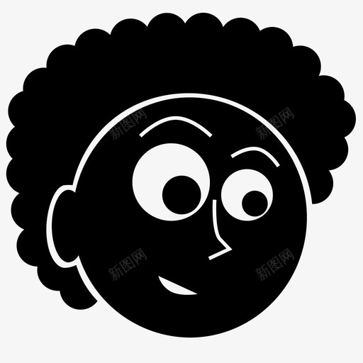 黑人酷脸图标svg_新图网 https://ixintu.com 人 脸 酷 黑人