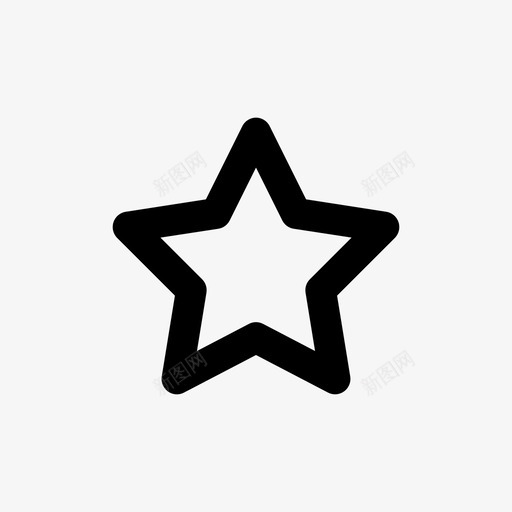星形基本形状图标svg_新图网 https://ixintu.com 基本形状 星形