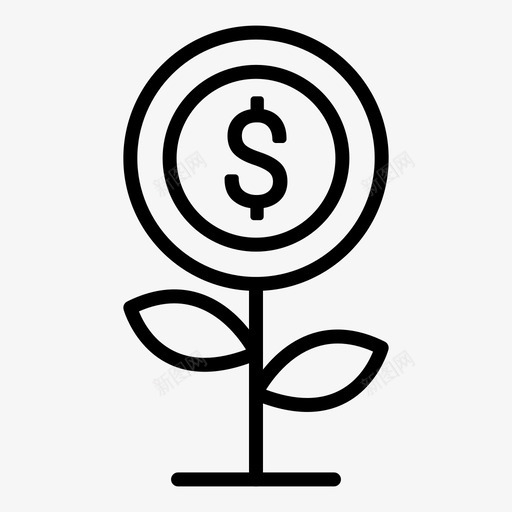 货币增长银行金融硬币图标svg_新图网 https://ixintu.com 工厂 硬币 货币增长 银行和金融 银行金融