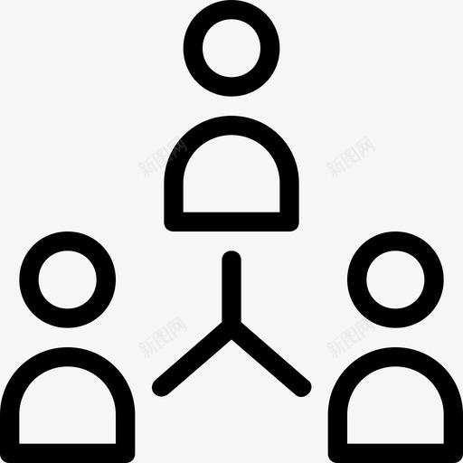 团队协作领导者图标svg_新图网 https://ixintu.com 人员 协作 团队 数字营销 领导者