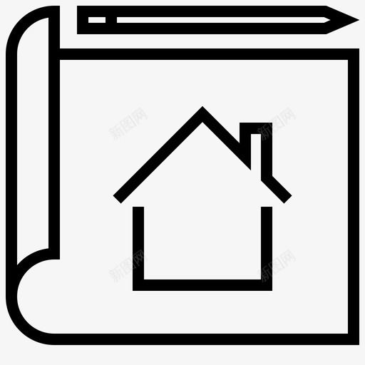 结构图建筑师建筑图标svg_新图网 https://ixintu.com 建筑 建筑师 结构图 设计 财产计划 项目