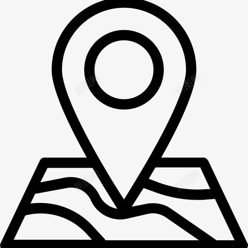 全球定位系统定位地图图标svg_新图网 https://ixintu.com 全球定位系统 图钉 地图 定位 导航 搜索引擎优化和营销