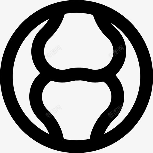 关节软骨骨骼健康图标svg_新图网 https://ixintu.com smashicons医学博士大纲 保健 健康 关节软骨 医学 骨骼