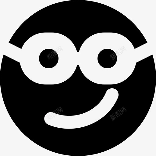 书呆子表情符号表情图标svg_新图网 https://ixintu.com 书呆子 漂亮图标表情符号mdsolid 脸 表情 表情符号