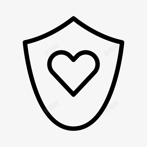 爱的盾牌心情人节图标svg_新图网 https://ixintu.com 心 情人节 爱的卫士 爱的心 爱的盾牌