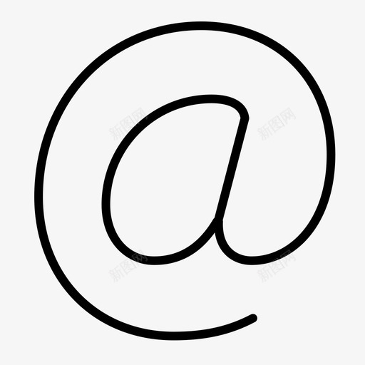 地址电子邮件线性图标svg_新图网 https://ixintu.com 地址 电子邮件 线性