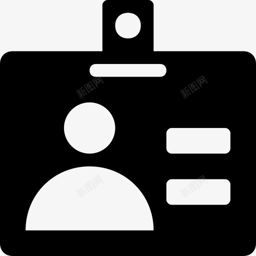 身份证员工卡学生证图标svg_新图网 https://ixintu.com web和ui图标 员工卡 学生证 学生证制作素材 身份证