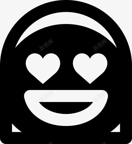 恋爱中表情符号脸图标svg_新图网 https://ixintu.com smashicons表情符号mdsolid 恋爱中 脸 表情符号