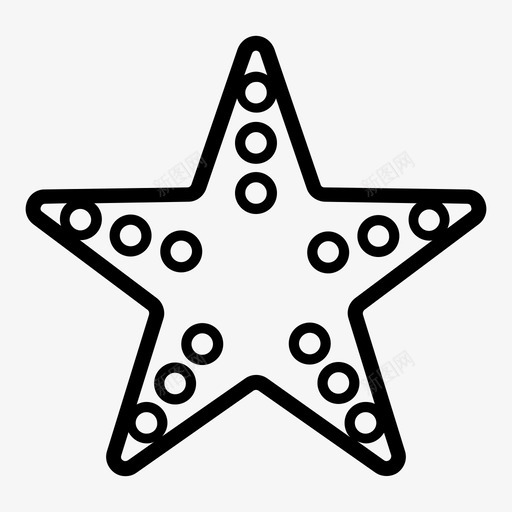 星星海洋海洋动物图标svg_新图网 https://ixintu.com 星星 海星 海洋 海洋动物