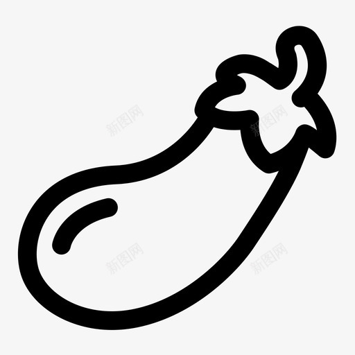 茄子蔬菜水果和蔬菜图标svg_新图网 https://ixintu.com 水果和蔬菜 茄子 蔬菜