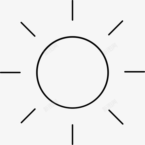 太阳思琪图标svg_新图网 https://ixintu.com 太阳 思琪
