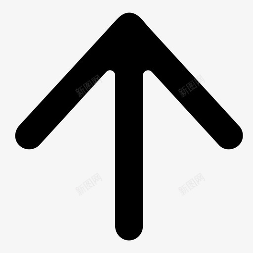 向上箭头圆角顶部图标svg_新图网 https://ixintu.com ui 向上箭头 圆角 箭头 顶部