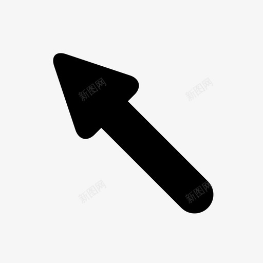 左上箭头路径箭头图标svg_新图网 https://ixintu.com 左上箭头 箭头 路径