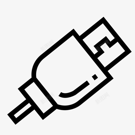 usb电缆充电图标svg_新图网 https://ixintu.com usb usb系列 充电 插头 电缆 连接