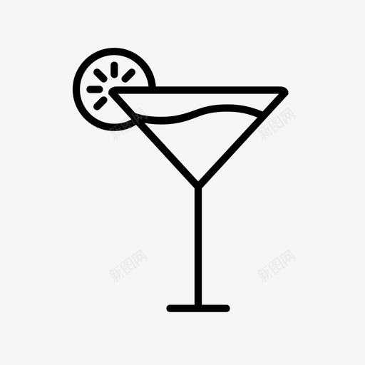 鸡尾酒饮料假日图标svg_新图网 https://ixintu.com 假日 派对 饮料 马提尼 鸡尾酒
