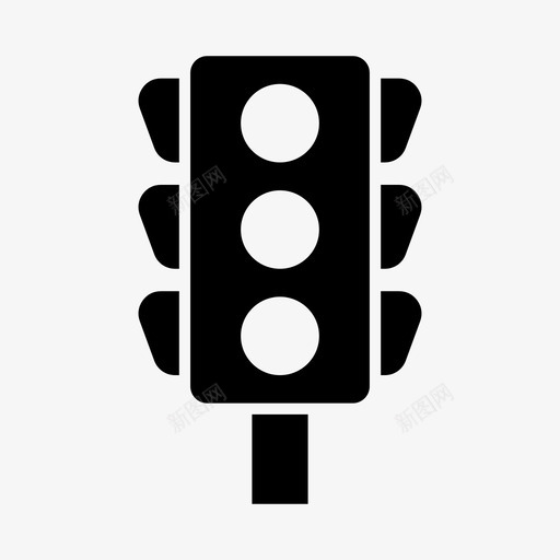 红绿灯导航道路图标svg_新图网 https://ixintu.com 交通信号 位置标志符号 信号灯 全局 地球 导航 红绿灯 道路
