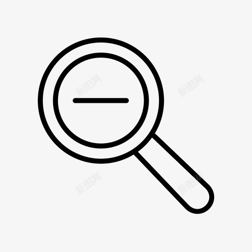 缩小放大减图标svg_新图网 https://ixintu.com 减 放大 缩小