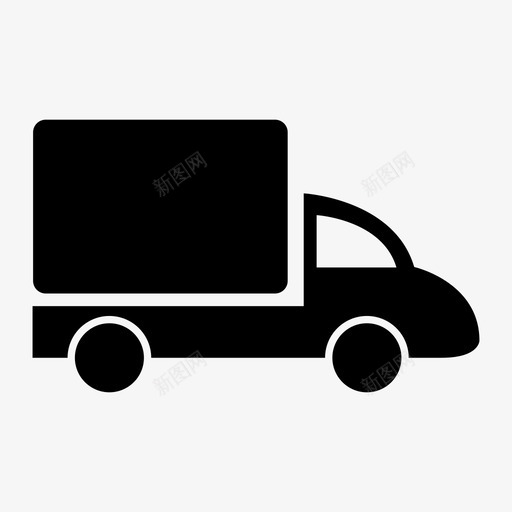 卡车送货快速图标svg_新图网 https://ixintu.com 卡车 快速 服务 车辆 运输 送货
