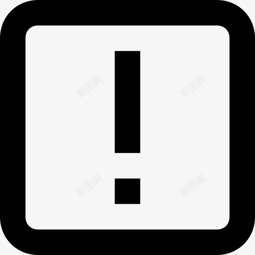 感叹号警告危险图标svg_新图网 https://ixintu.com 危险 感叹号 线要素图标集 警告