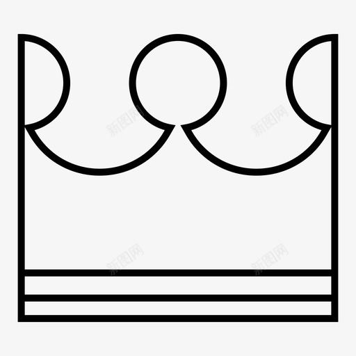 王冠国王权力图标svg_新图网 https://ixintu.com 国王 权力 王冠