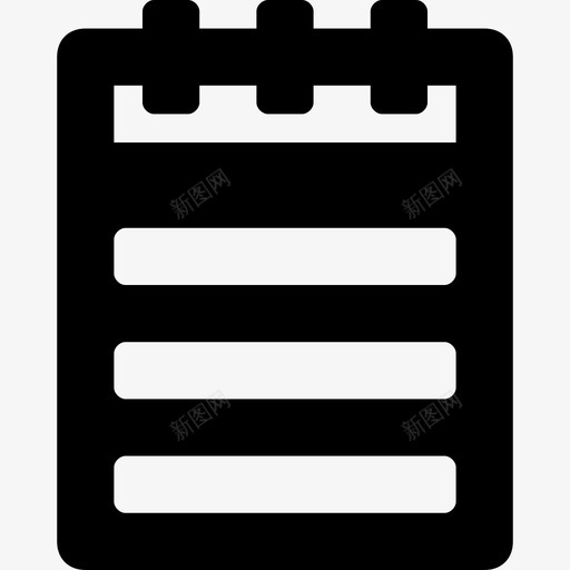 记事本笔记本便笺本图标svg_新图网 https://ixintu.com 书写板 便笺本 笔记本 网页和用户界面图标 记事本 速记本