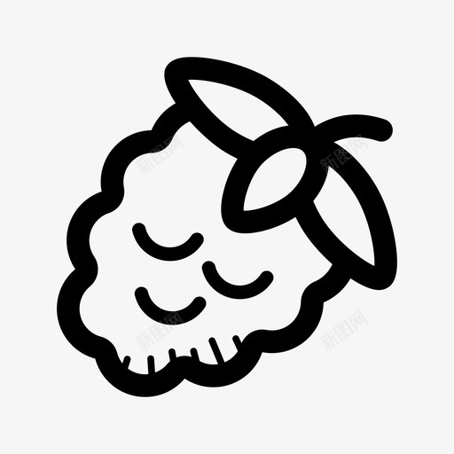 覆盆子黑莓水果图标svg_新图网 https://ixintu.com 健康 水果 水果蔬菜 覆盆子 黑莓