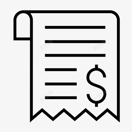 帐单帐单报告发票图标svg_新图网 https://ixintu.com 付款 发票 帐单 帐单报告 收据 财务