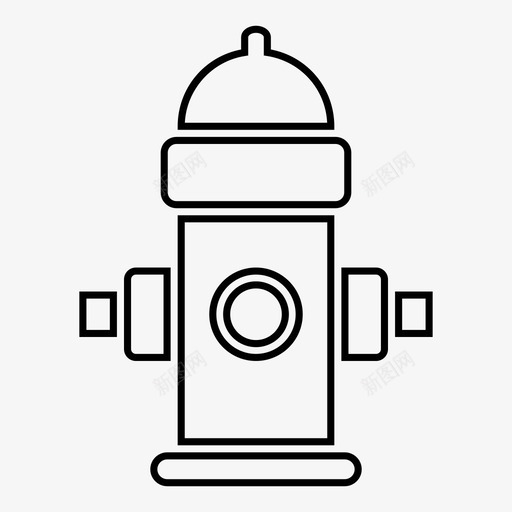 消火栓安全水图标svg_新图网 https://ixintu.com 安全 水 消火栓 符号