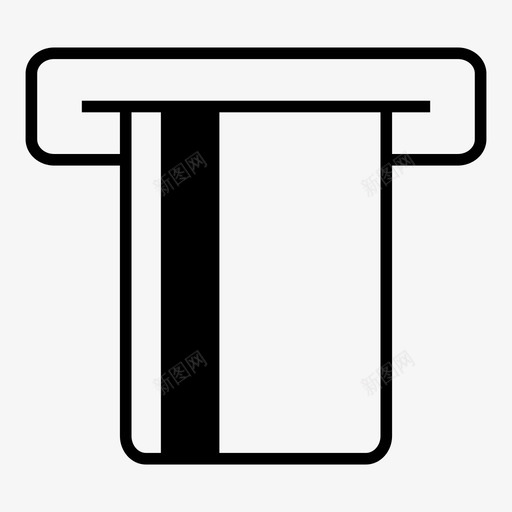 自动取款机取款机信用卡读卡器图标svg_新图网 https://ixintu.com 信用卡读卡器 取款 取款机 支付终端 自动取款机
