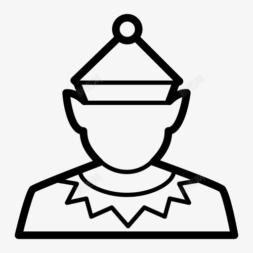 精灵生物帮手图标svg_新图网 https://ixintu.com 人 假日 圣诞节 帮手 生物 精灵