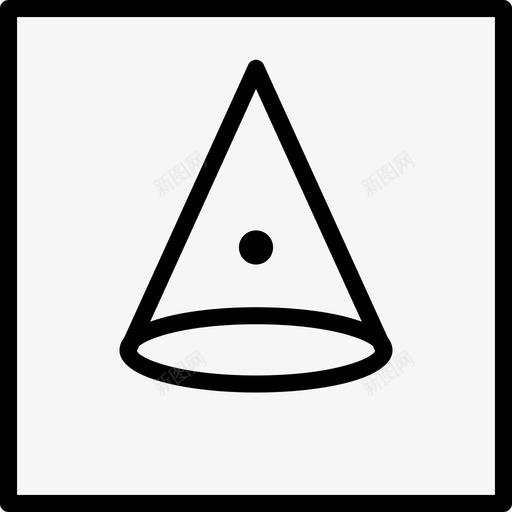 漏斗抽象眼睛图标svg_新图网 https://ixintu.com 几何 多边形 抽象 抽象几何形状 漏斗 眼睛