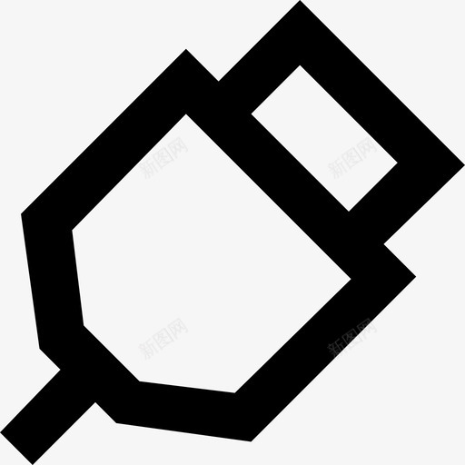 usb插头数据线usb线图标svg_新图网 https://ixintu.com lineessentials图标集 usb插头 usb插孔 usb线 数据线