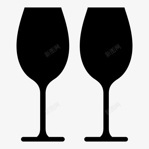 酒杯水晶图标svg_新图网 https://ixintu.com 水晶 酒杯