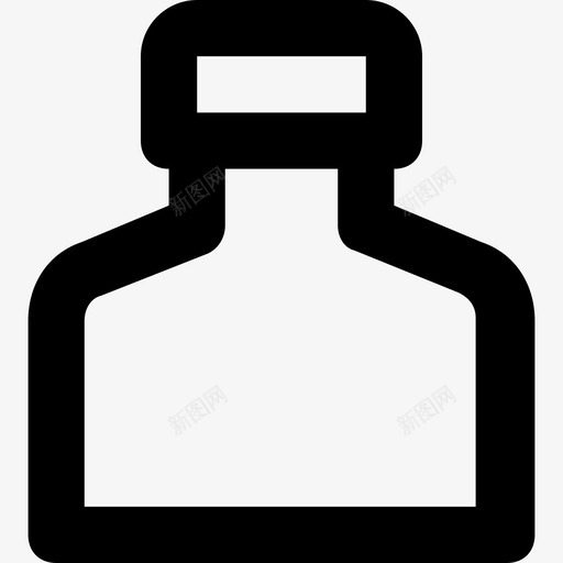墨水罐墨水瓶墨水容器图标svg_新图网 https://ixintu.com 墨水井 墨水容器 墨水瓶 墨水罐 线要素图标集